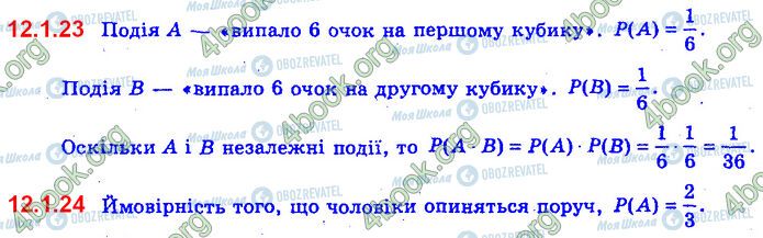 ГДЗ Алгебра 11 клас сторінка 12.1.23-24